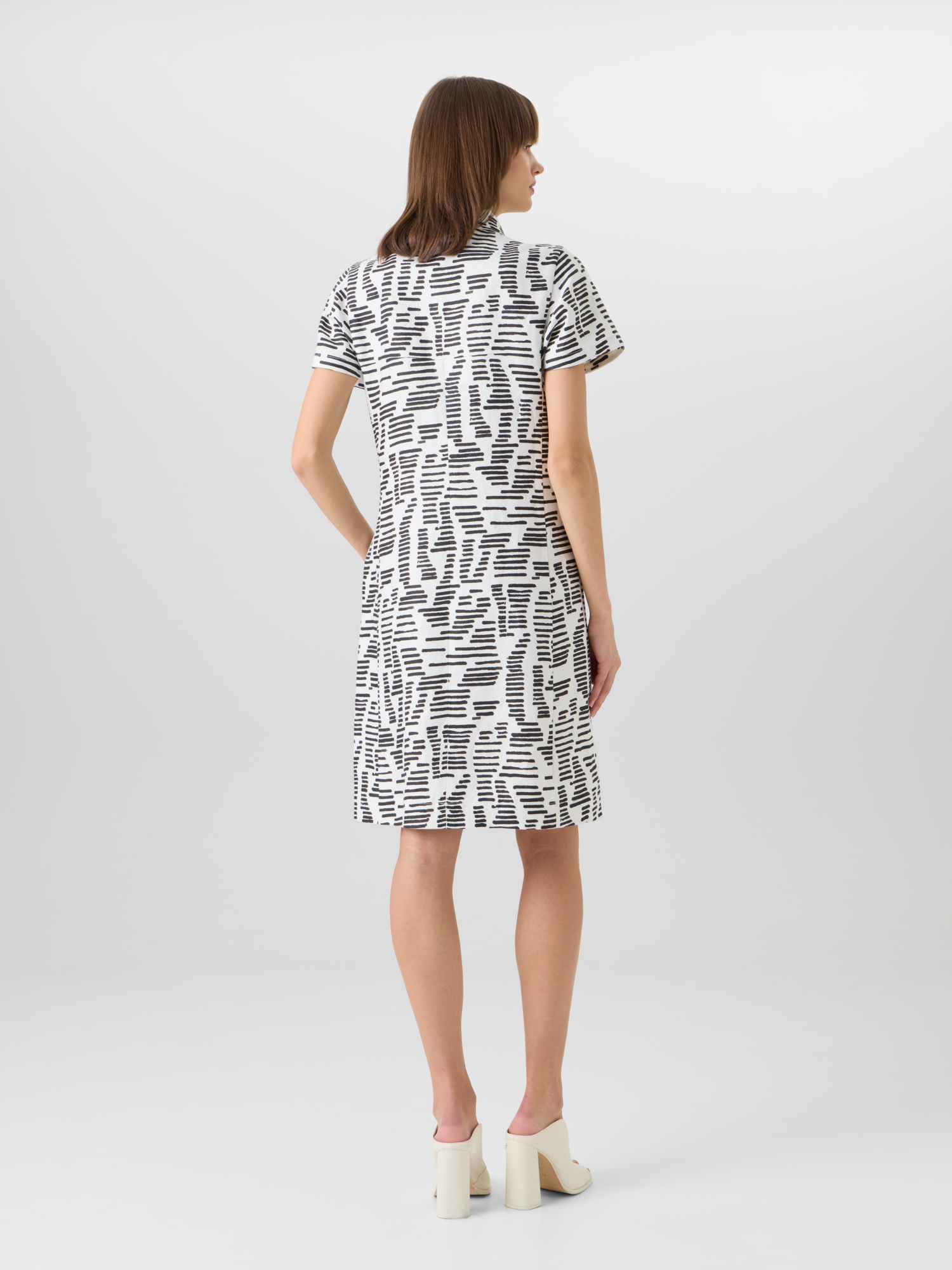 Short-Sleeve Dance Movements Polo Dress - Image 3