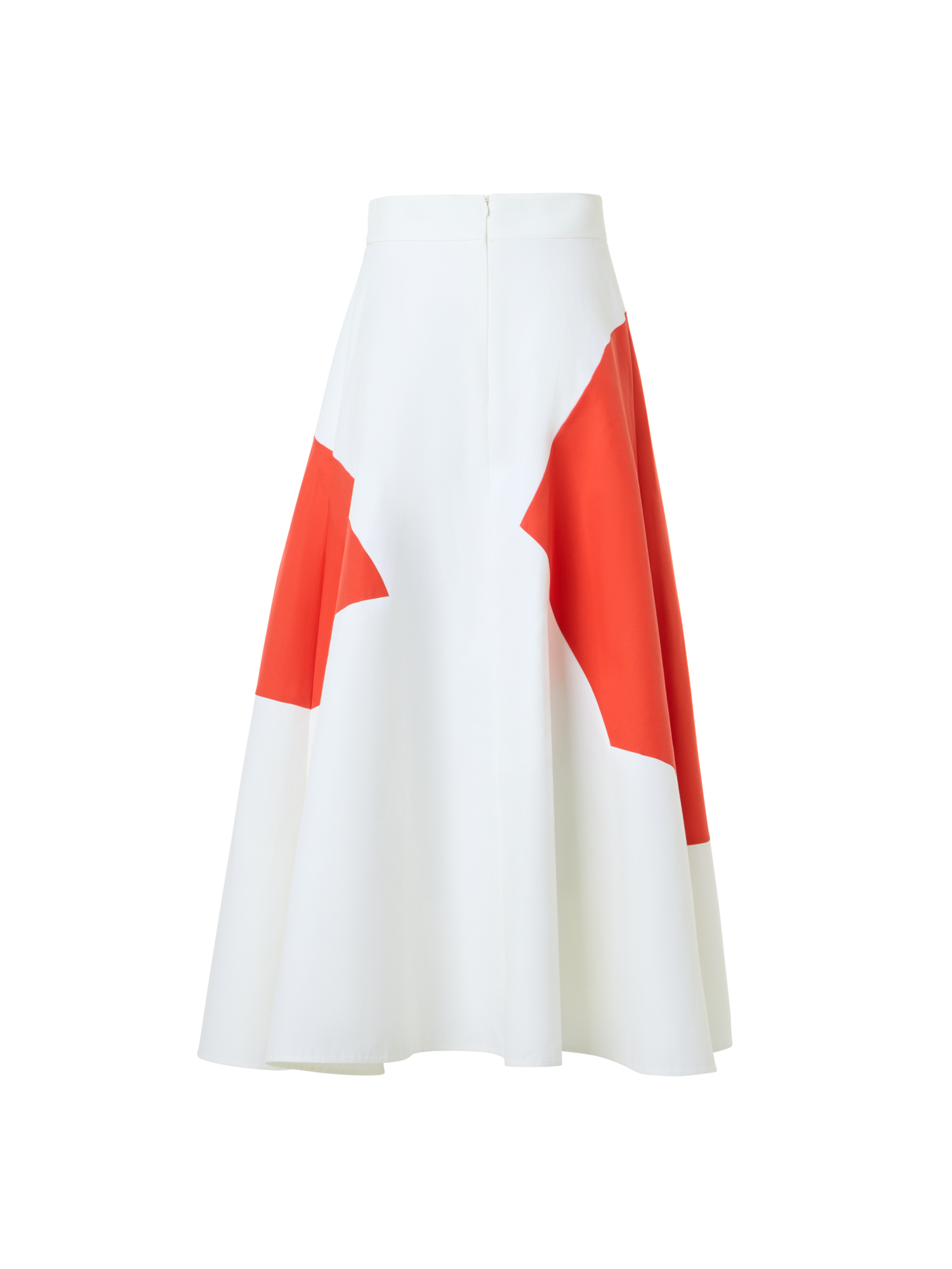 Flared Midi Skirt with Polygon Patchwork - Image 5
