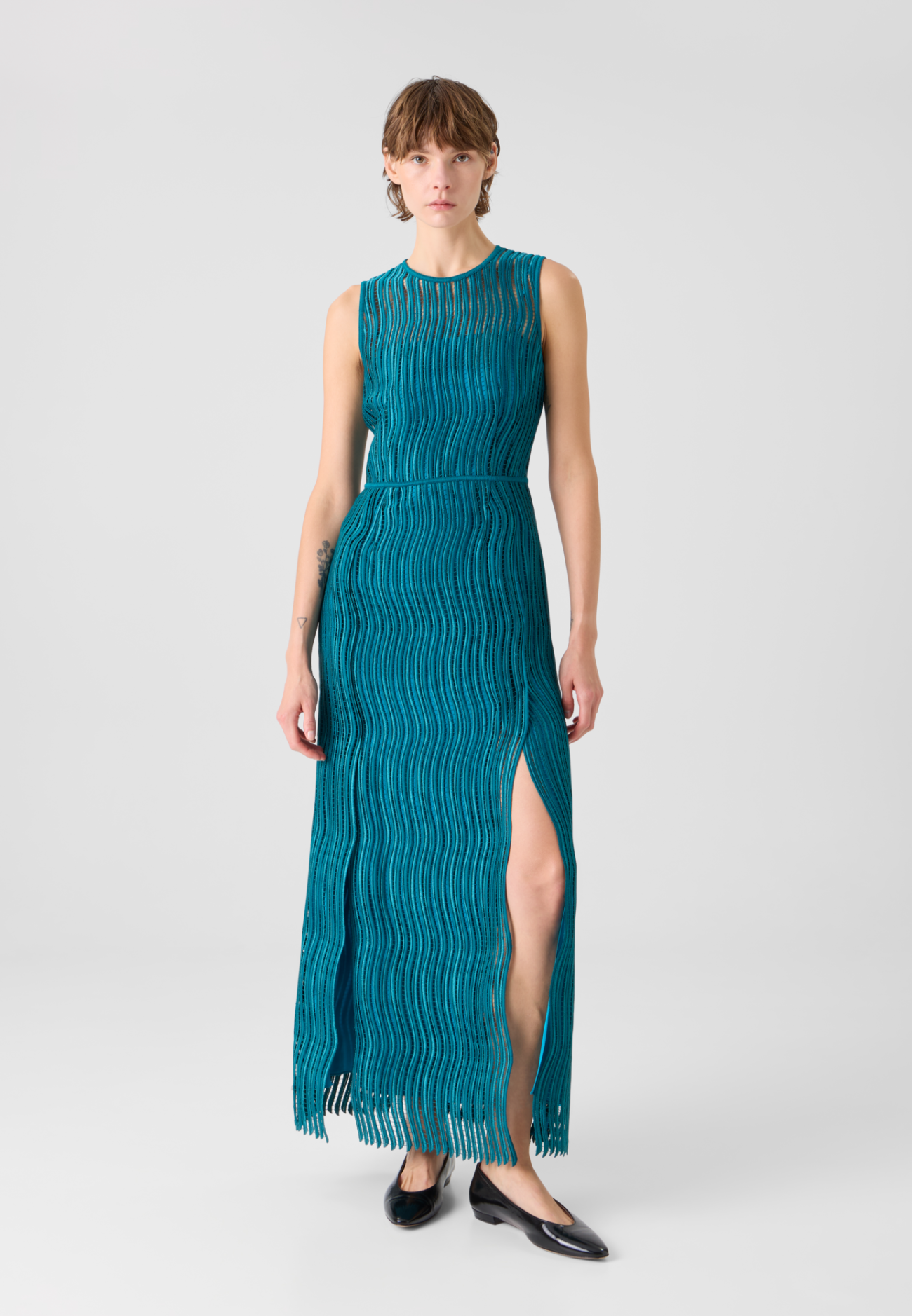 Gown in Wave Guipure