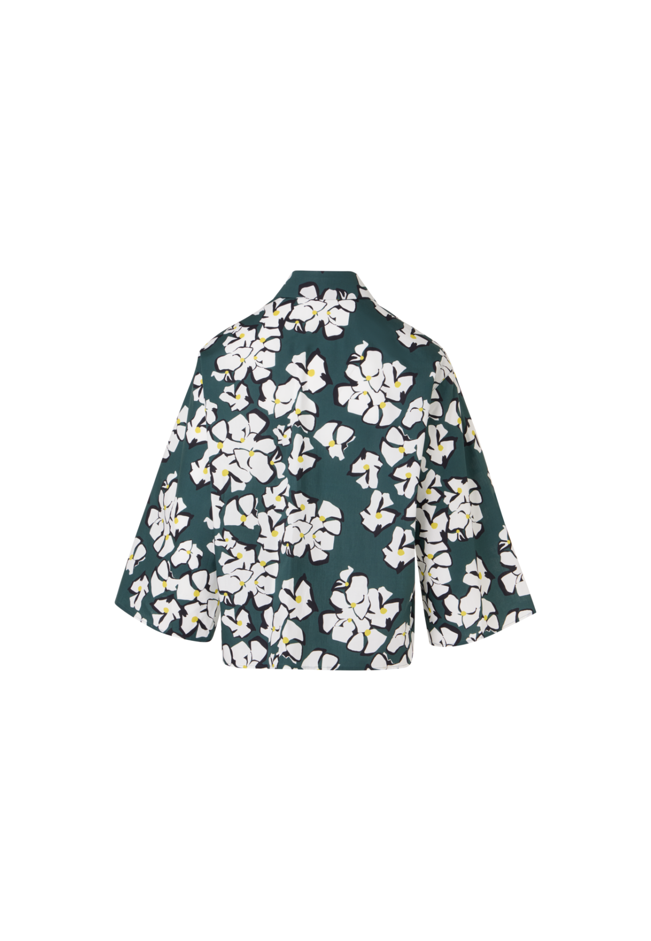 Bracelet-Sleeve Papercut Flower Shirt Blouse
