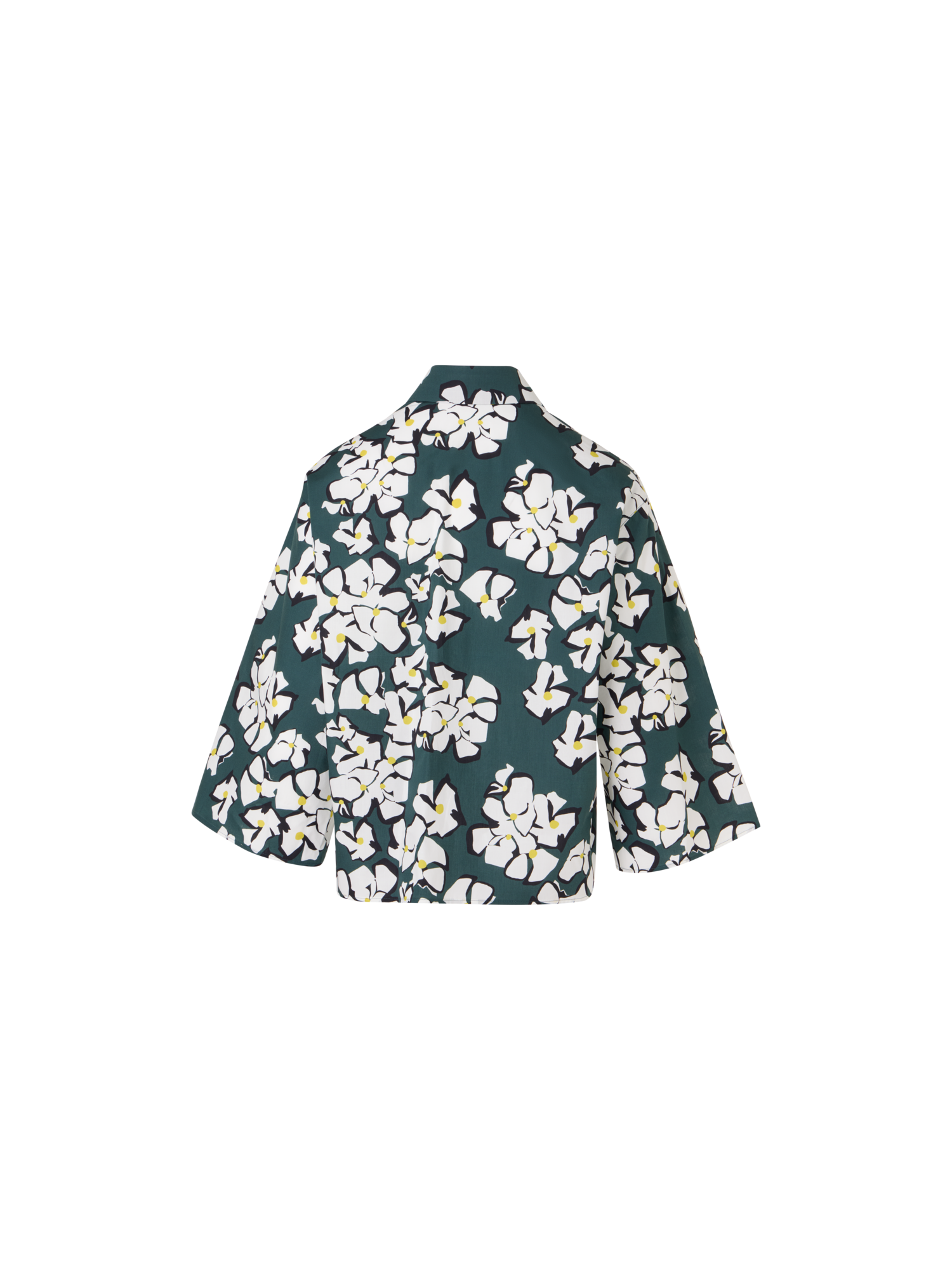 Bracelet-Sleeve Papercut Flower Shirt Blouse