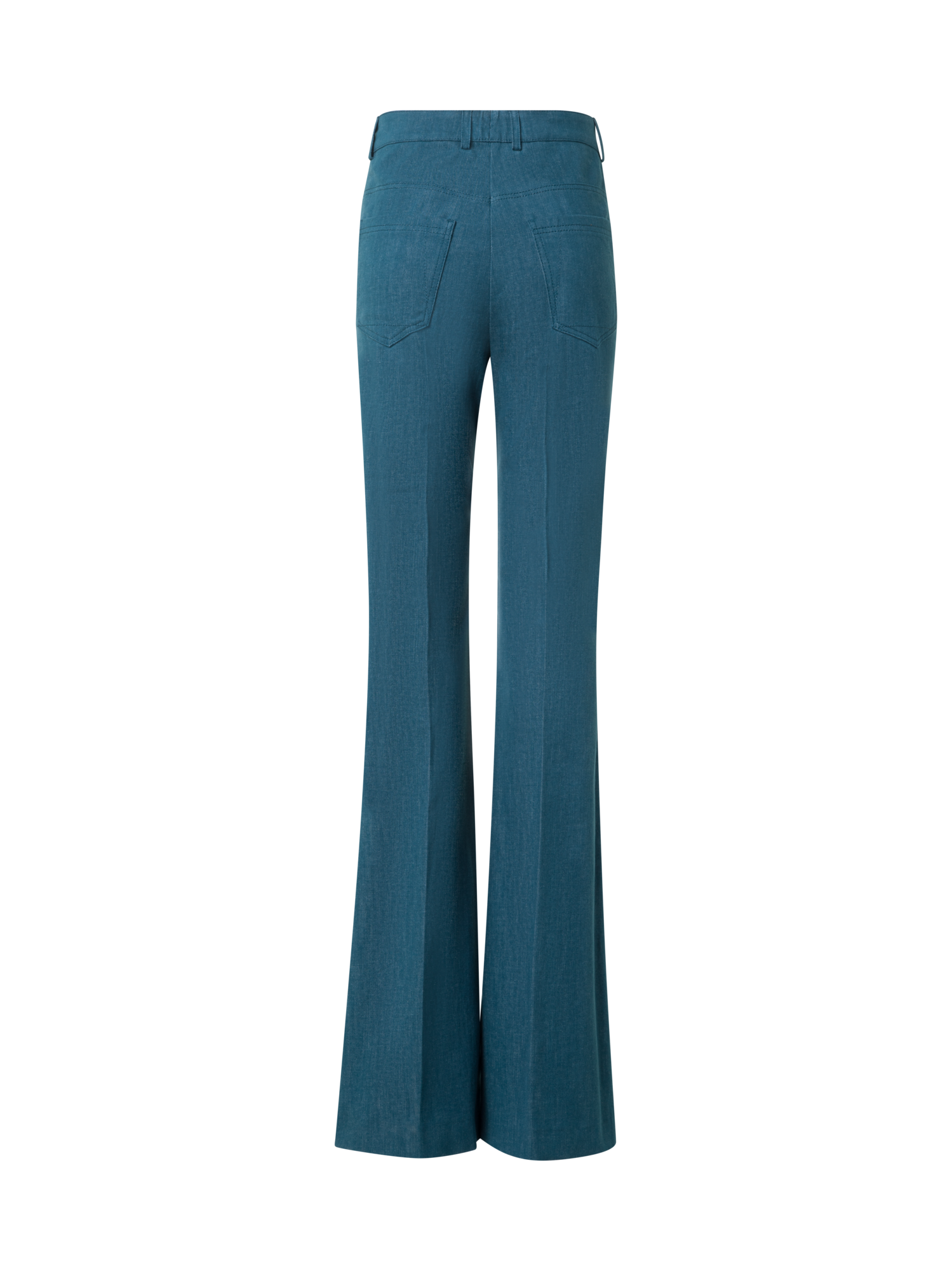 Farid Bootcut Pants in Stretch-Cotton Denim - Image 5