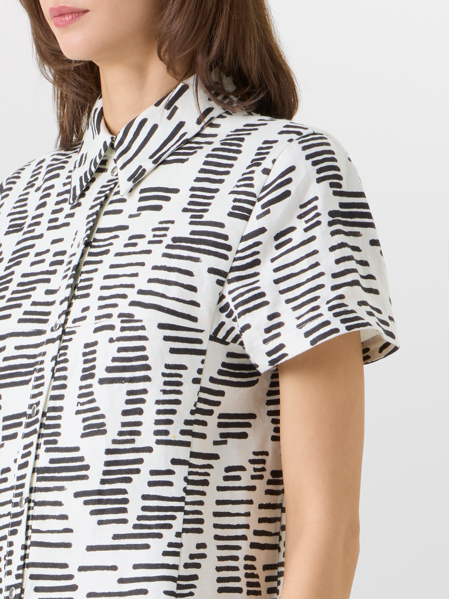 Short-Sleeve Dance Movements Polo Dress - Image 2