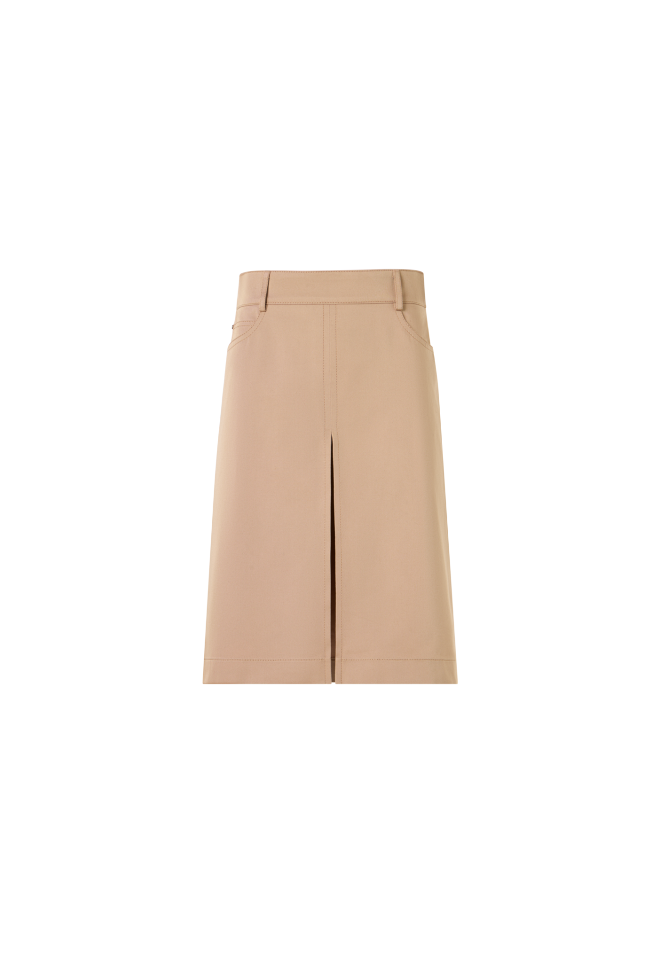 A-Line Cotton Gabardine Skirt