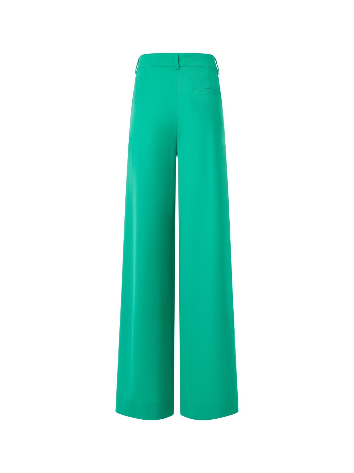 Cassie Flared Wide-Leg Pants in Wool Gabardine - Image 6