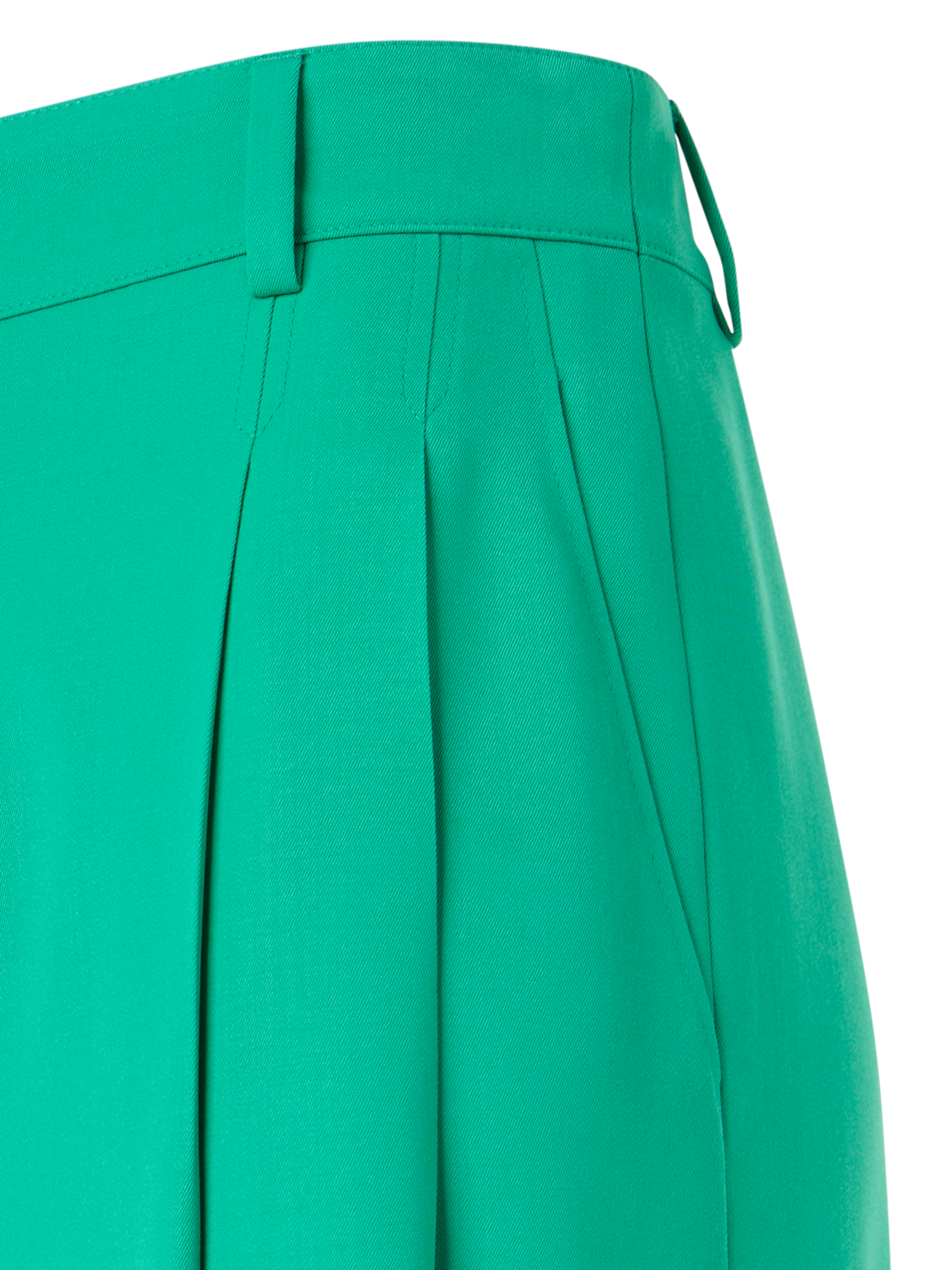 Cassie Flared Wide-Leg Pants in Wool Gabardine - Image 3
