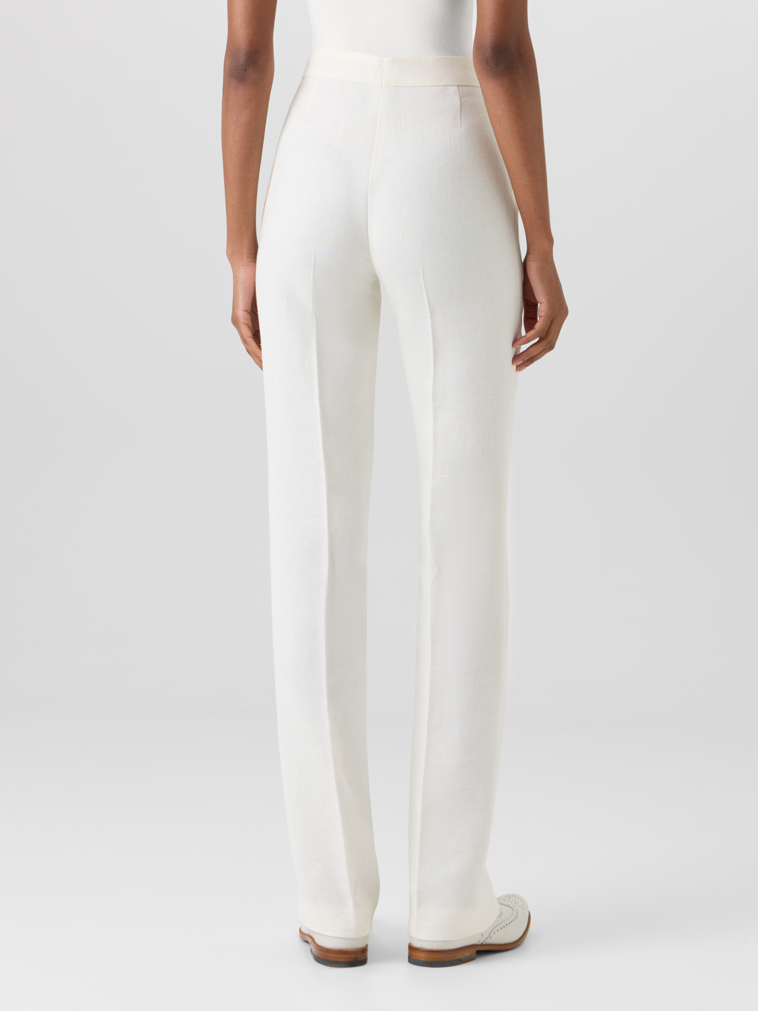 Carl Straight-Leg Pants in Linen-Wool Cr??pe Double-Face - Image 6