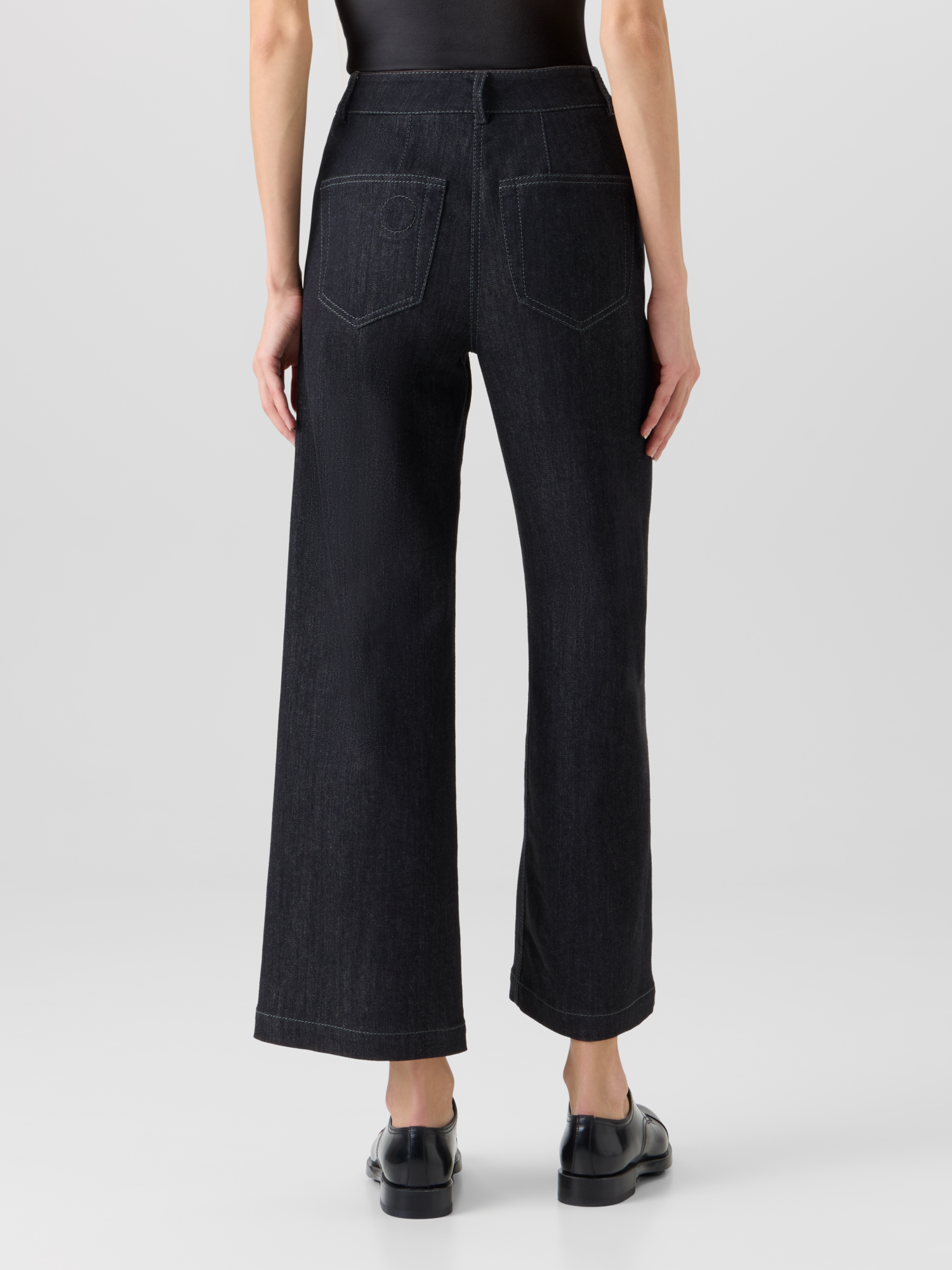 Caia Straight-Leg Pants in High-Stretch Cotton Denim - Image 6