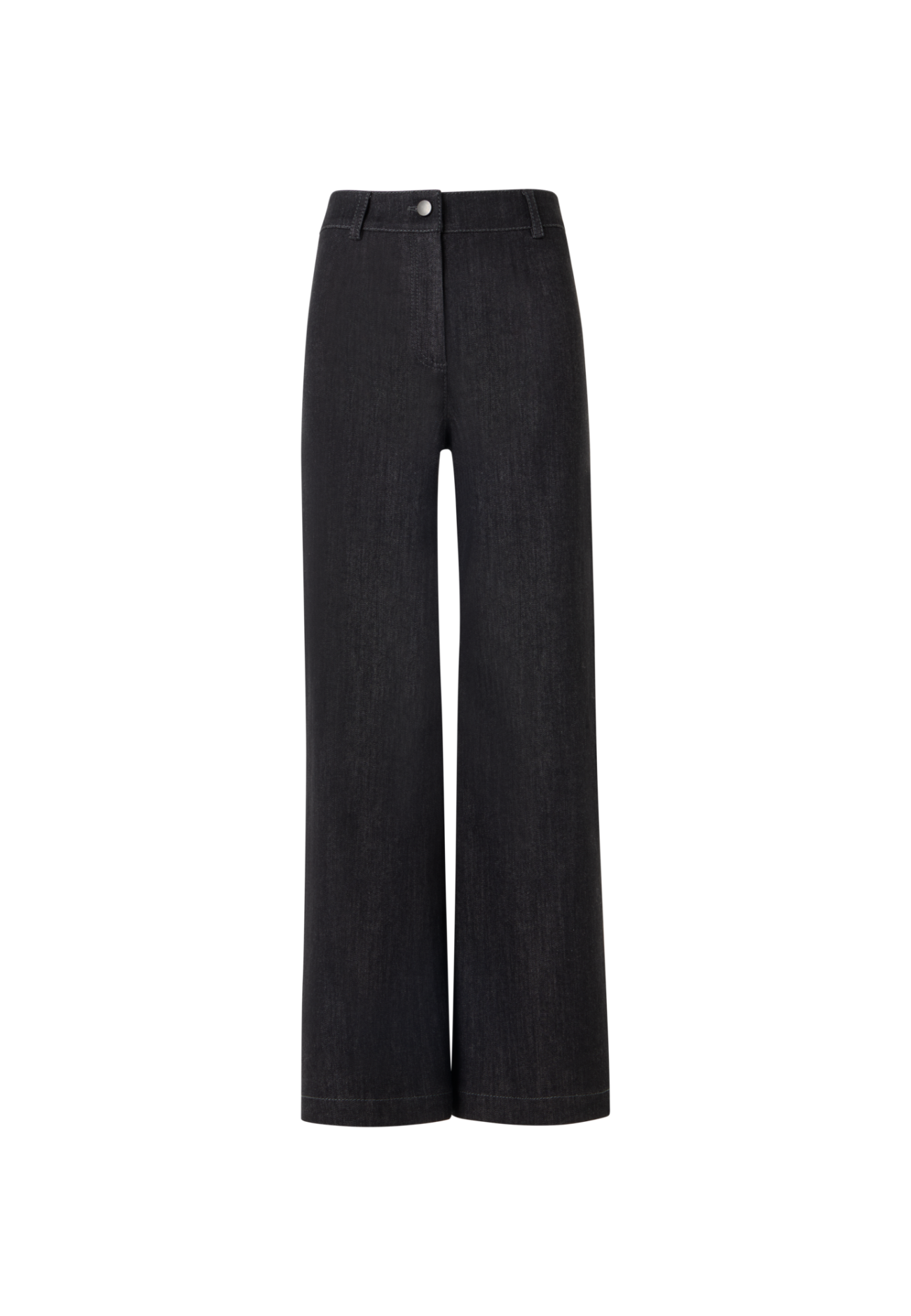 Caia Straight-Leg Pants in High-Stretch Cotton Denim