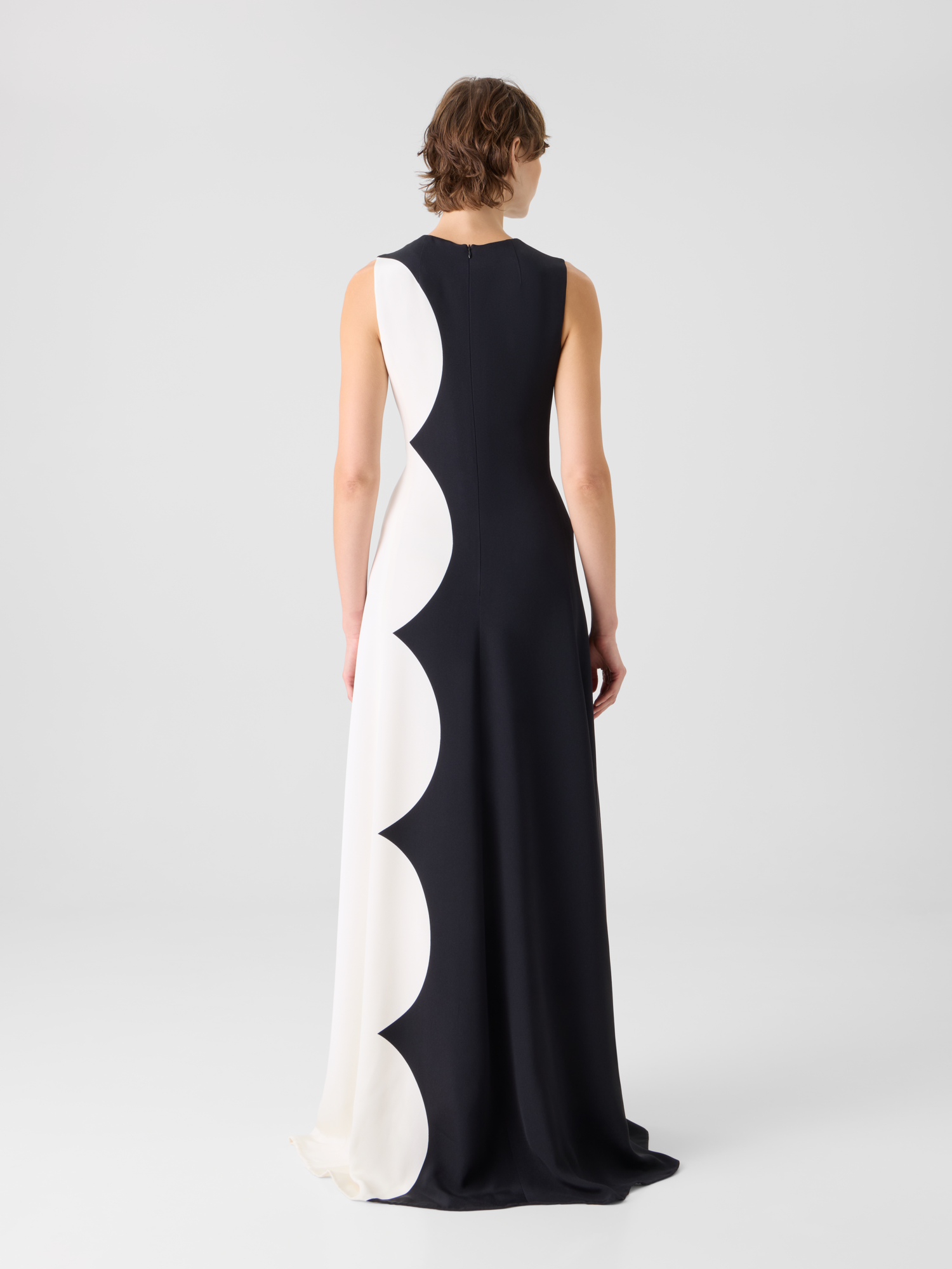 Silk Gown with Cloud Print - Image 6