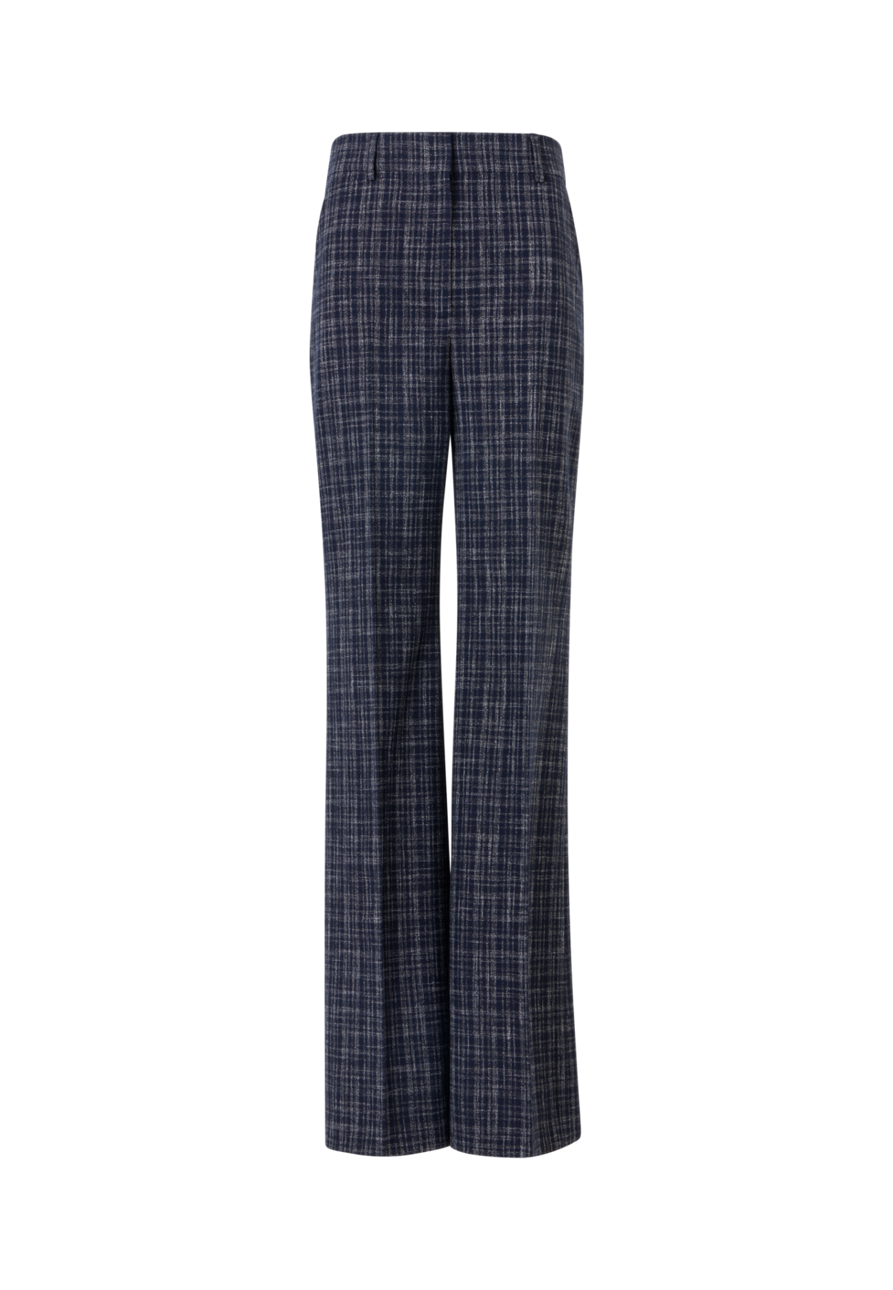 Florine Wide-Straight-Leg Pants in Wool-Viscose Blend