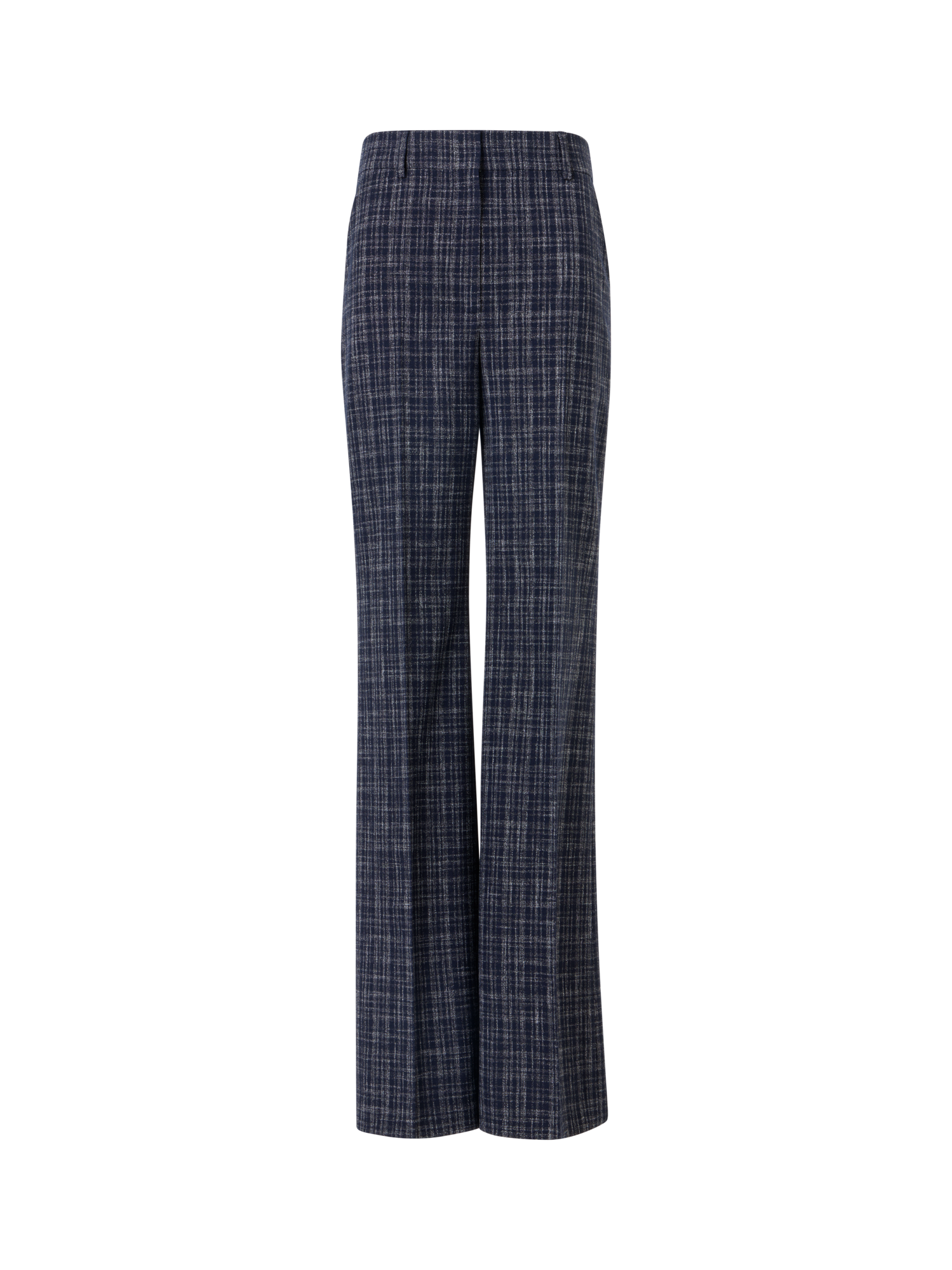 Florine Wide-Straight-Leg Pants in Wool-Viscose Blend